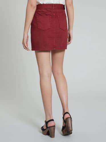 Купить Юбка Piazza Italia джинсовая, цвет рубин по низкой цене