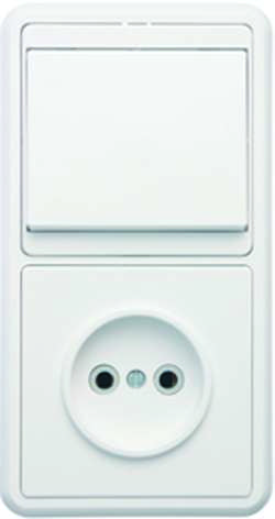 Купить Блок БКВР-037 Бэлла (1-кл. выкл. + розетка) Кунцево 5815 по низкой цене