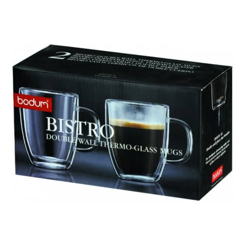 Купить Набор термокружек (2 шт) BODUM Bistro, 0.31л, цвет прозрачный по низкой цене