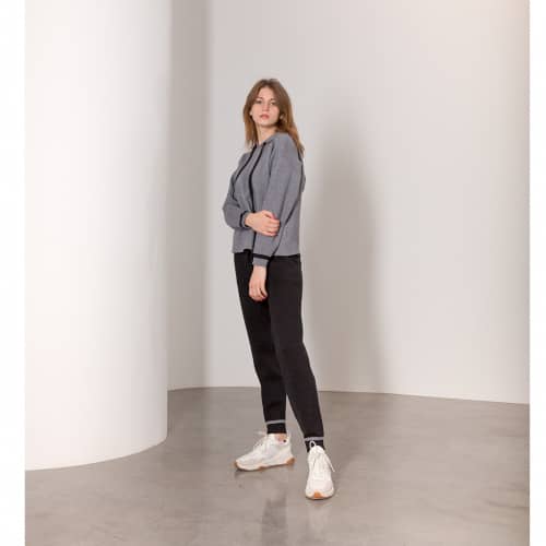 Купить Костюм Lara FF05733ABSU серый/черный по низкой цене