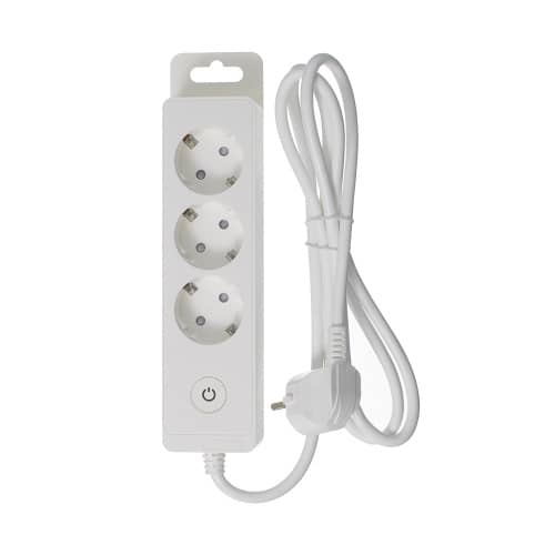 Купить Удлинитель Schneider Electric 3 гнезда с заземлением 1,5 м белый по низкой цене