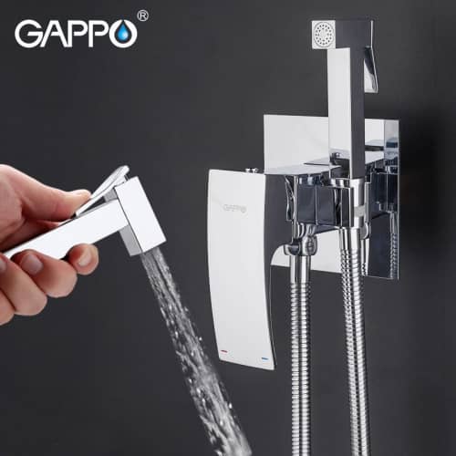 Купить Смеситель FRAP G7207 встроенный с гигиеническим душем хром люкс по низкой цене