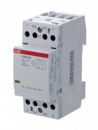 Купить Контактор ESB25-22N-06 модульный (25А АС-1 2НО+2НЗ) катушка 230В AC/DC ABB 1SAE231111R0622 по низкой цене