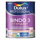 Купить Краска моющаяся глубокоматовая Dulux Bindo 3 белая 1 л по низкой цене