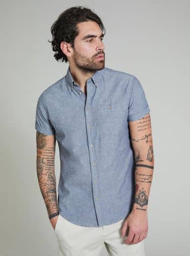 Купить Рубашка Piazza Italia Camicia con taschino a lato серая по низкой цене