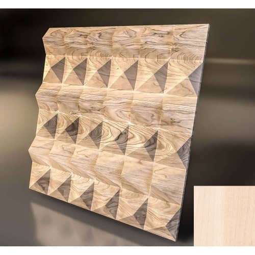 3D панель стеновая Relieffo Barrier (Береза) Д023БР 600х600х30 мм