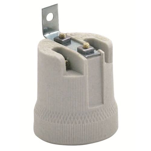 Купить Патрон Е27 DORI керамический со скобой по низкой цене