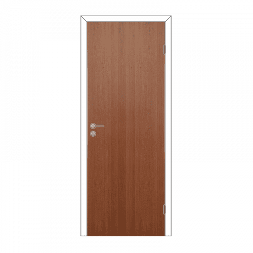Купить Дверное полотно Olovi, 3D, глухое, орех, с притвором, 825х40х2040 мм по низкой цене