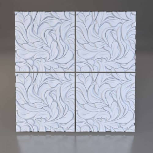 3D панель стеновая Relieffo Calmness 042 из пенополиуретана 595x595x30 мм