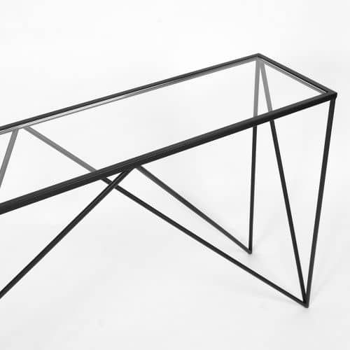 Купить Консоль Intelligent Design Monaco black прозрачное стекло по низкой цене