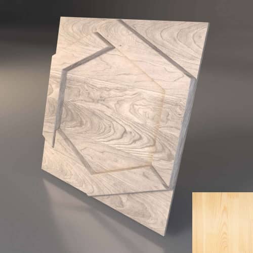 3D панель стеновая Relieffo Honeycomb (Cосна) Д004С 600х600х30 мм
