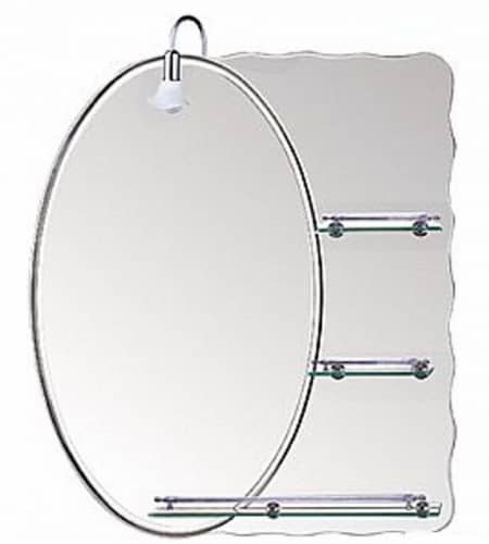 Купить Зеркало РМС Z093OR серебро с 3 полочками, 700х500 мм по низкой цене