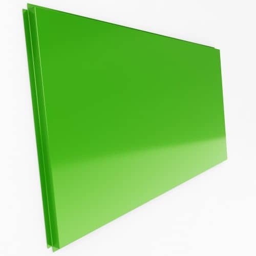 Купить Фасадная кассета Standard прямая 1170х545 мм RAL6018 (желто-зеленый цвет) для наружной отделки дома по низкой цене