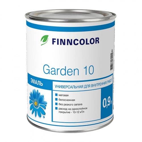 Купить Эмаль Finncolor Garden 10 А матовая 0,9 л по низкой цене