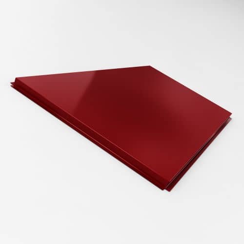 Купить Фасадная кассета Standard прямая 1170х545 мм RAL3003 (рубиново-красный цвет) для наружной отделки дома по низкой цене