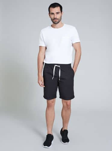 Купить Шорты-бермуды Piazza Italia чёрные по низкой цене