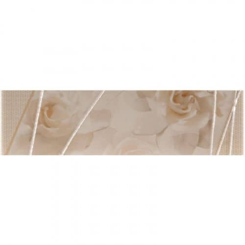Купить Плитка Estima Shine  Flowers Cenefa  02 керамическая, глянцевая, 225х10х60 мм по низкой цене