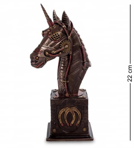 Купить Статуэтка Veronese Единорог в стиле стимпанк по низкой цене