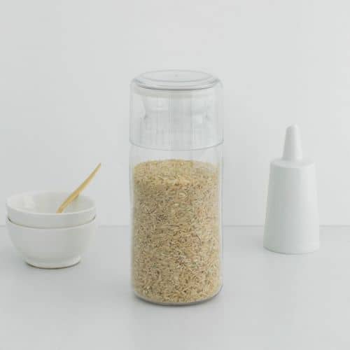 Купить Банка Brabantia пластиковая, с мерным стаканом, прозрачный 1,3 л по низкой цене