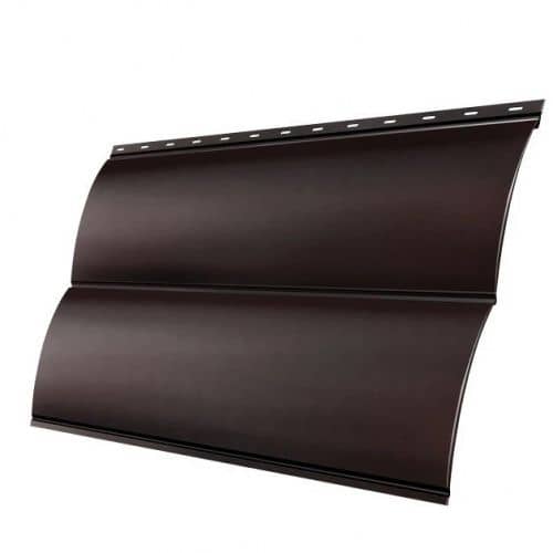 Купить Сайдинг Grand Line Блок-хаус Pe Ral 8017, металлический, 0,5 мм для наружной отделки дома по низкой цене