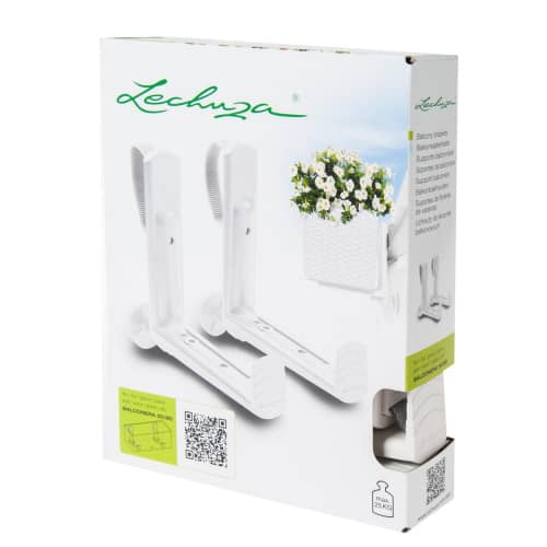 Купить Держатель Lechuza new white для балконных ящиков по низкой цене
