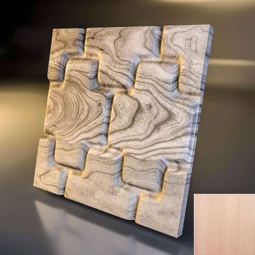 3D панель стеновая Relieffo Brick (Бук) Д039Б 600х600х30 мм