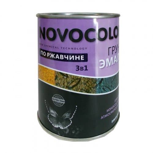 Грунт-эмаль NOVOCOLOR 3 в 1 глянцевая