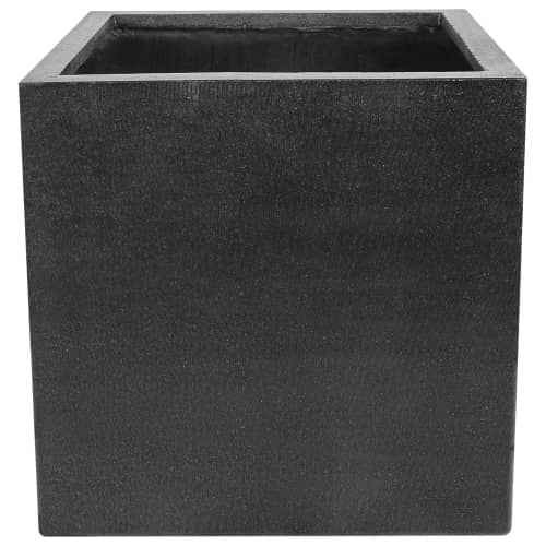 Купить Кашпо Nobilis Marco Square Black Stone, 40 см по низкой цене