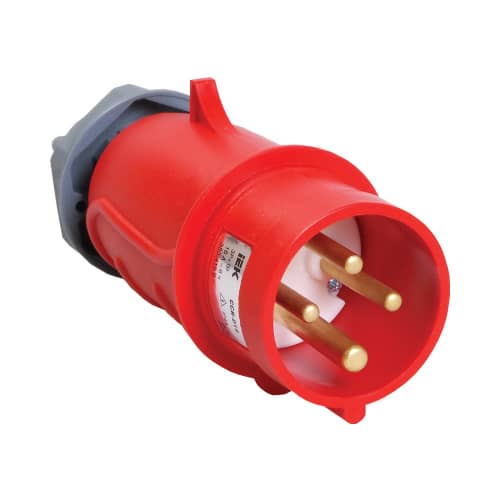 Купить Вилка силовая IEK 4 контакта 16 А 380 В по низкой цене