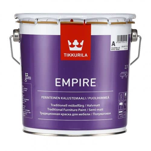 Купить КраскаTikkurila Empire С для мебели алкидная 2,7 л по низкой цене