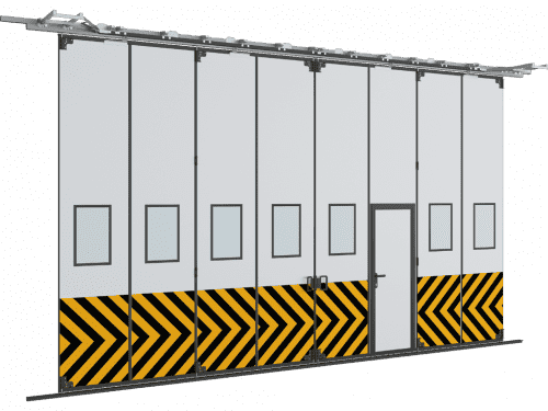 Купить Промышленные складные ворота DoorHan с нижней направляющей серии IFG-LG по низкой цене