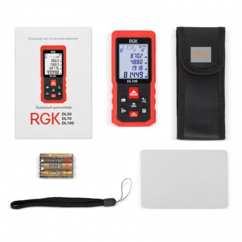 Купить Лазерный дальномер RGK DL100 по низкой цене