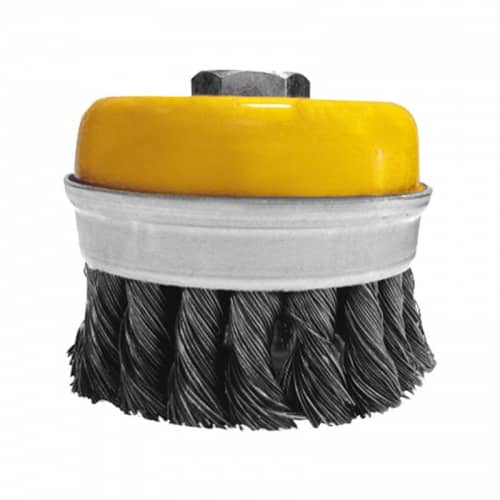 Купить Щетка-крацовка Biber М14 для УШМ витая, чаша 100 мм по низкой цене