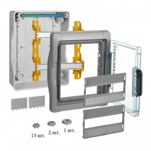 Купить Бокс ОП Plexo3 IP65 24м(2х12) N+PE Leg 601982 по низкой цене