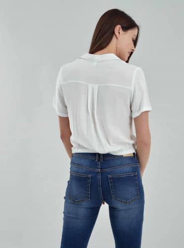 Купить Рубашка Piazza Italia с коротким рукавом, цвет молочный по низкой цене