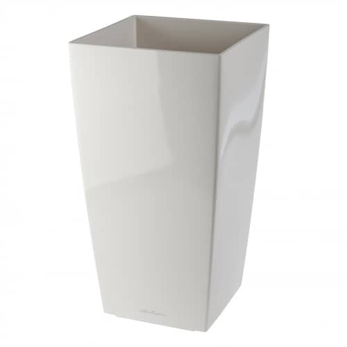 Купить Кашпо Lechuza Cubico white high gloss 30x30x56 см по низкой цене
