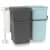ведро brabantia sort & go мусорное, встраиваемое, 2 шт., мятное и серое, 2х16 л Купить Ведро Brabantia Sort & Go мусорное, встраиваемое, 2 шт., мятное и серое, 2х16 л по низкой цене