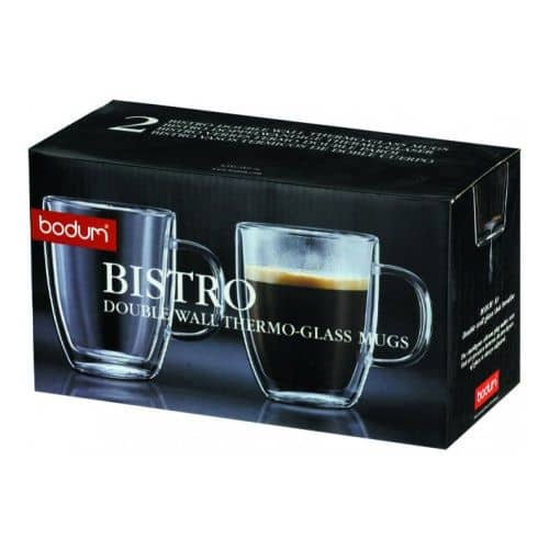 Купить Набор термокружек для эспрессо BODUM Bistro, 0.15л, цвет прозрачный по низкой цене
