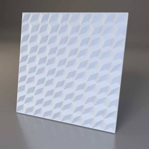 3D панель стеновая Relieffo Step 023 из пенополиуретана 600x600x30 мм
