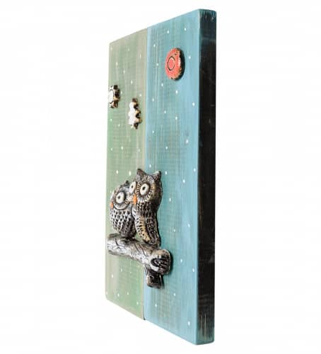 Купить KK-506 Панно КоКо Шамель "Совы на ветке" шамот по низкой цене
