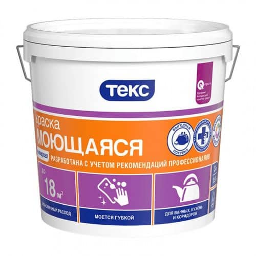 Купить Краска ТЕКС Универсал A в/д моющаяся 3 кг по низкой цене