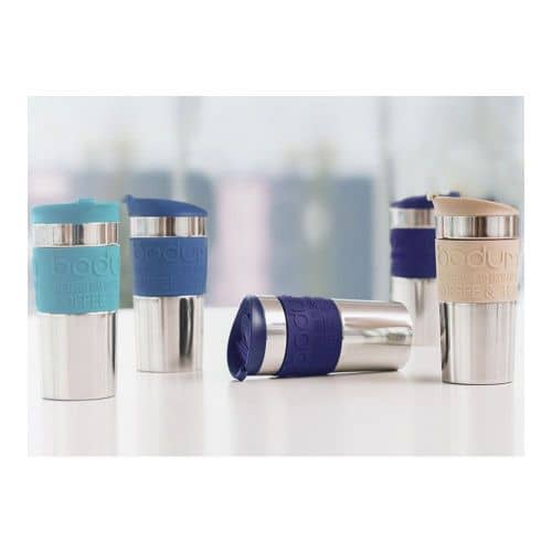 Купить Термокружка дорожная Bodum Travel (clip), 0.35л, цвет бирюзовый по низкой цене