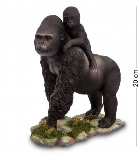 Купить Статуэтка Veronese Горилла с детенышем WS-714 по низкой цене