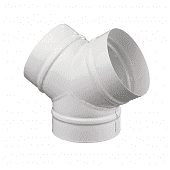 Купить Тройник VENTS, ТМУ 150, Y-образный, белый, d=150 мм по низкой цене