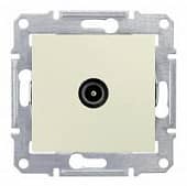 Купить Механизм розетки TV 1-м СП Sedna оконечная беж. SchE SDN3201647 по низкой цене