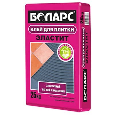 Купить Клей Боларс Эластит для плитки 25 кг по низкой цене