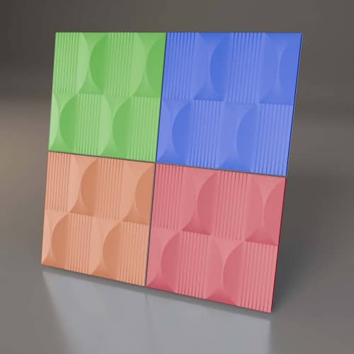 3D панель стеновая Relieffo Diversity 037 из пенополиуретана 600x600x30 мм