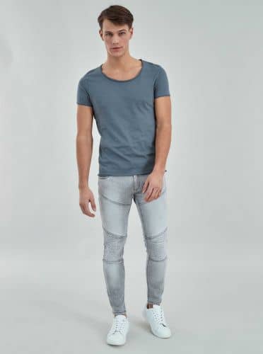 Купить Футболка Piazza ItaliaBasic серая по низкой цене