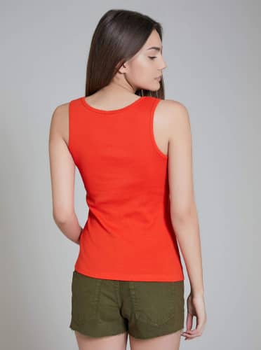 Купить Топ Piazza Italia 25988 коралловый, с молнией по низкой цене