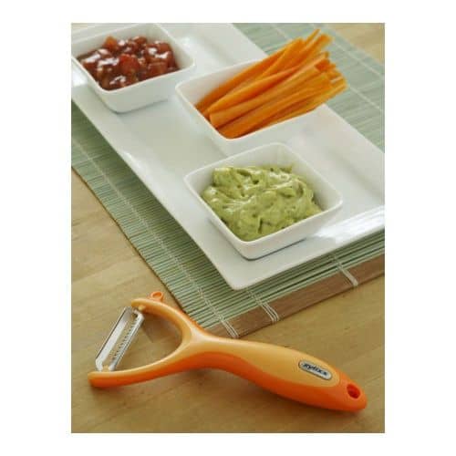 Купить Овощечистка Zyliss для нарезки соломки, оранжевая по низкой цене